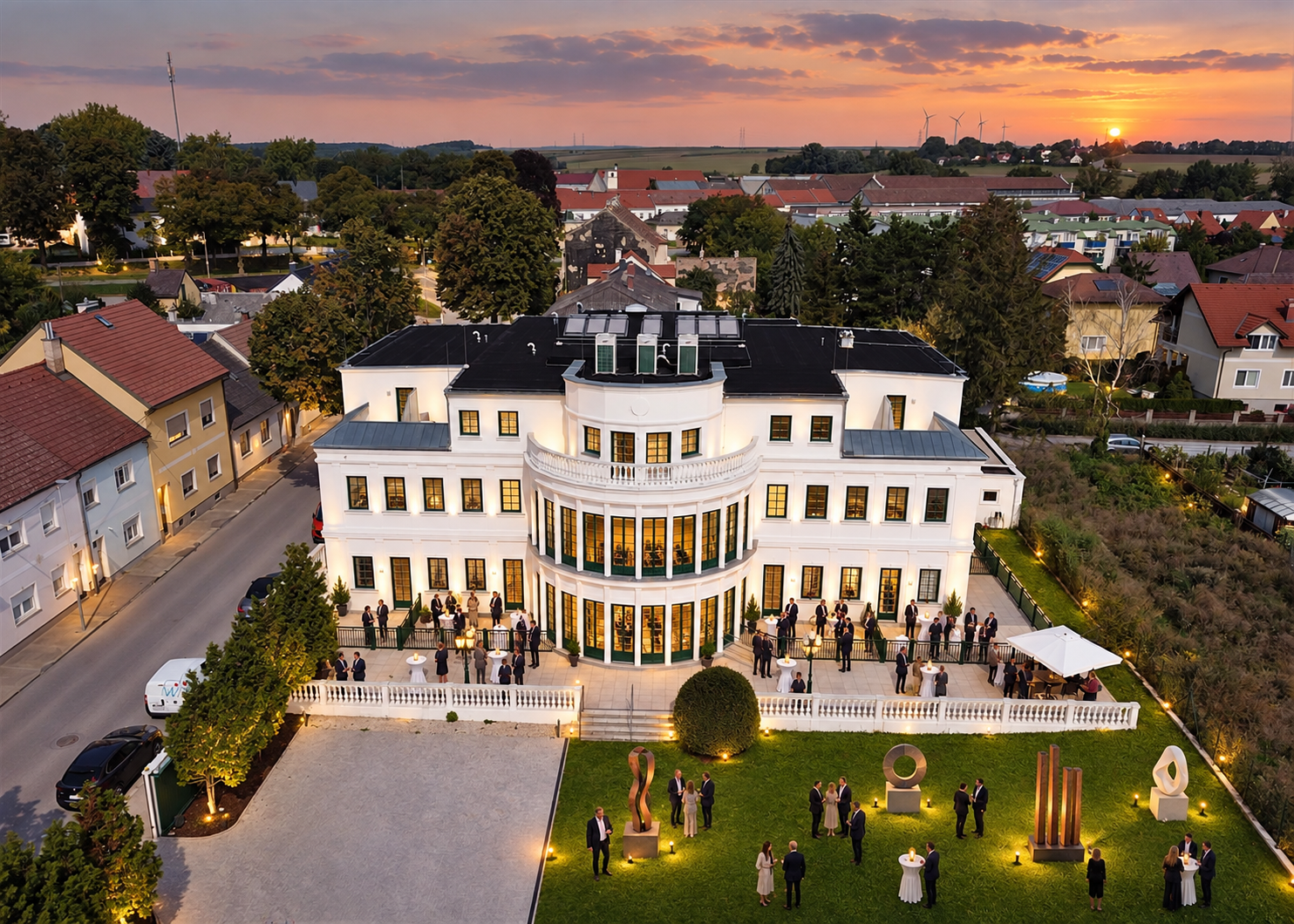 Kunstveranstaltung im Außenbereich der Residenz
