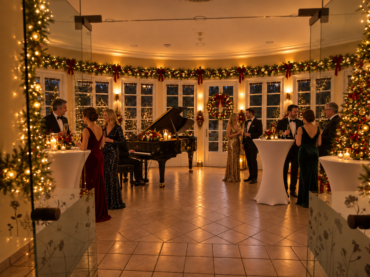 Weihnachtlicher Empfang im Wintergarten